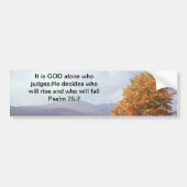 Psalm 75:7 bumpersticker (Voorkant)