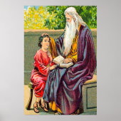 Psalm 78:1-7 Onderwijzen van kinderen poster Gods  (Voorkant)