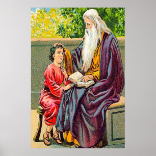 Psalm 78:1-7 Onderwijzen van kinderen poster Gods