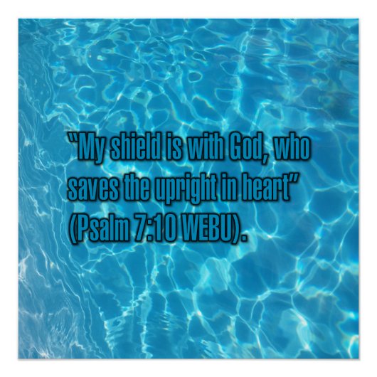 Psalm 7:10 WEBU Perfect Poster (Voorkant)