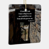 Psalm 7:1 God is een versie van de manuscripten va Keramisch Ornament (Rechts)