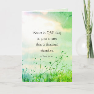 Psalm 84:10 beter is ÉÉN dag in uw Bijbel van de R Kaart