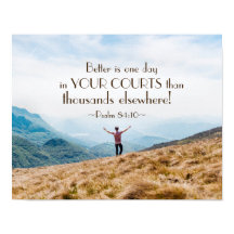 Psalm 84:10 beter is één dag in uw Bijbel van de R
