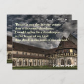 Psalm 84:10 Geheugen van de Schrift Kaart (Voorkant / Achterkant)