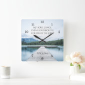 Psalm 84:2 Mijn ziel bezoekt de Hoven van de Heer Vierkante Klok (Huis)