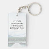 Psalm 84:2 Rechtbanken van de Heer, Schrift Sleutelhanger (achterkant)