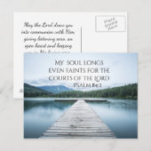 Psalm 84:2 Rechtbanken van de Heere Schrift, Pier Briefkaart (Voorkant / Achterkant)