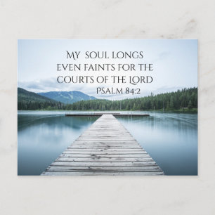 Psalm 84:2 Rechtbanken van de Heere Schrift, Pier Briefkaart