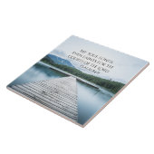 Psalm 84:2 Rechtbanken van de Heere Schrift, Pier Tegeltje (Zijkant)