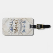 Psalm 84:5 - Blessed is the Man  Bagagelabel (Voorkant horizontaal)