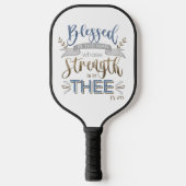 Psalm 84:5 - Blessed is the Man Pickleball Paddle (Voorkant)