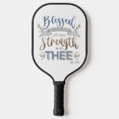 Psalm 84:5 - Blessed is the Man Pickleball Paddle (Achterkant)