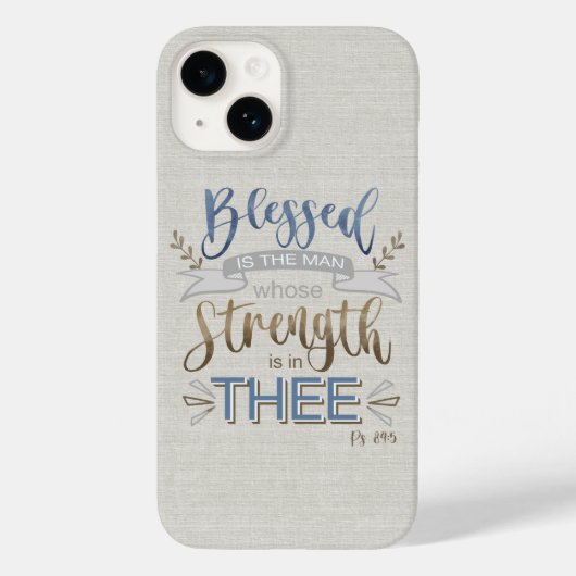 Psalm 84:5 - Gezegend is de Man Case-Mate iPhone Case (Achterkant)