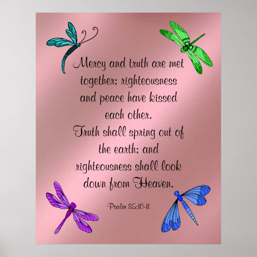 psalm 85:10-11 poster (Voorkant)