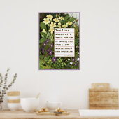 Psalm 85:12 Victorian Scripture Poster (Keuken)