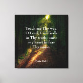 Psalm 86:11 Canvas Print (Voorkant)