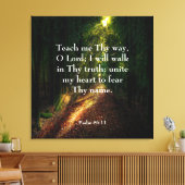Psalm 86:11 Canvas Print (Insitu (Woonkamer))