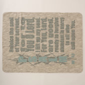 Psalm 86:4,5 sherpa deken (Voorkant (horizontaal))