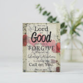 Psalm 86:5 Briefkaart voor vergeving (Staand voorkant)