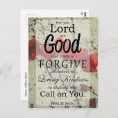 Psalm 86:5 Briefkaart voor vergeving (Voorkant / Achterkant)