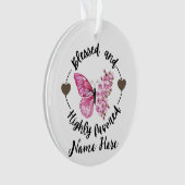 Psalm 88:4 Gezegende zeer geliefde aangepaste vlin Ornament (voorkant)