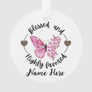 Psalm 88:4 Gezegende zeer geliefde aangepaste vlin Ornament