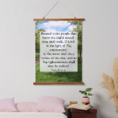 psalm 89:15-16 hangend wandkleed (Slaapkamer)