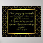 psalm 89:15-16 poster (Voorkant)