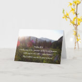 Psalm 89:1 Ik zal zingen van de genade van de Heer Kaart (Gele Bloem)