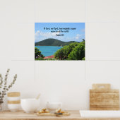 Psalm 8:1 O Heer, onze Heer, hoe majestueus is Poster (Keuken)