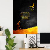Psalm 8:3-4 Bijbelversie Poster (Thuiskantoor)