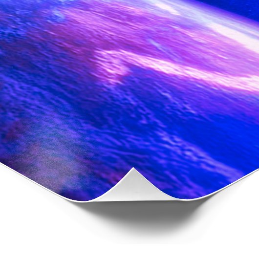 Psalm 8:3,4 Glanzend ruimte Poster (Hoek)