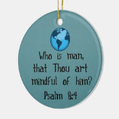 Psalm 8:4 keramisch ornament (Links)