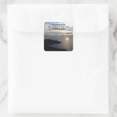 Psalm 8 Majestic Name Bible Verse Vierkante Sticker (Tas)