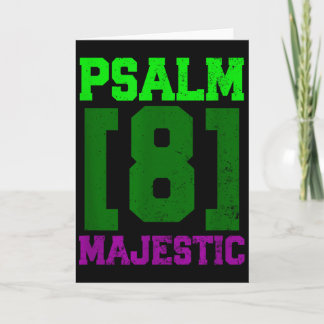 Psalm 8 Majestueuze Christelijke Inspiratie Kaart