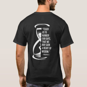 Psalm 9012 om ons aantal dagen te bepalen t-shirt