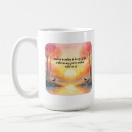 Psalm 90:12. Leer ons de kortheid van het leven on Koffiemok