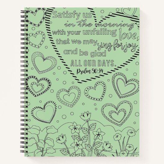 Psalm 90:14 notitieboek (Voorkant)