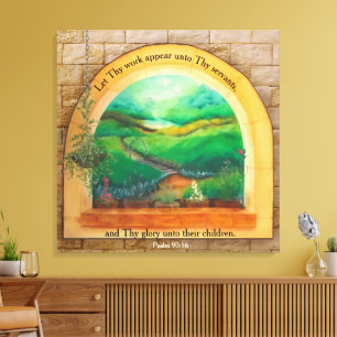 Psalm 90:16  canvas afdruk