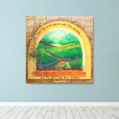 Psalm 90:16 canvas afdruk (Insitu (Houten vloer))