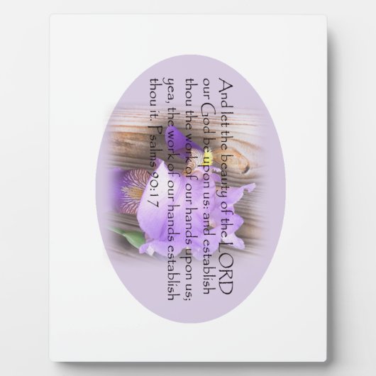 Psalm 90:17 KJV Bijbelvers Fotoplaat (Voorkant)