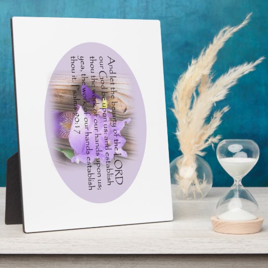 Psalm 90:17 KJV Bijbelvers Fotoplaat (Zijkant)