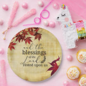 PSALM 90:17 Verlichtingen van de Heer op ons geric Papieren Bordje (Feest)