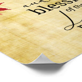 PSALM 90:17 Verlichtingen van de Heer op ons geric Poster (Hoek)