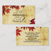 PSALM 90:17 Verlichtingen van de Heer op ons geric Visitekaartje (Voorkant / Achterkant)