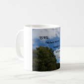 Psalm 90:1 Heer, je bent onze woning... Koffiemok (Voorkant links)