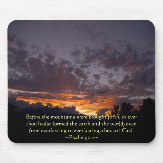 Psalm 90:2 Sierra Sunset Muismat (Voorkant)