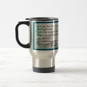 Psalm 90 Waterverf Mountain Travel Mug Reisbeker
