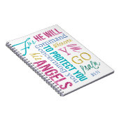 Psalm 91:11 Angel Scripture Prayer Journal Sermon Notitieboek (Rechterzijde)