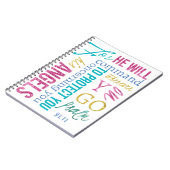 Psalm 91:11 Angel Scripture Prayer Journal Sermon Notitieboek (Linkerzijde)